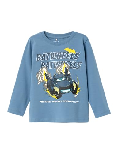 NAME IT Jungen Nmmjatzy Batwheels Top Noos Wab Langarmshirt, Coronet Blue, 116 EU von NAME IT