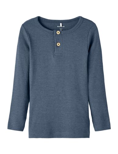 NAME IT Jungen Nmmkab Top Noos Langarmshirt, Bering Sea/Detail:Melange, 86 EU NAME IT Jungen Nmmkab Top Noos Langarmshirt, Bering Sea/Detail:Melange, 86 EU von NAME IT