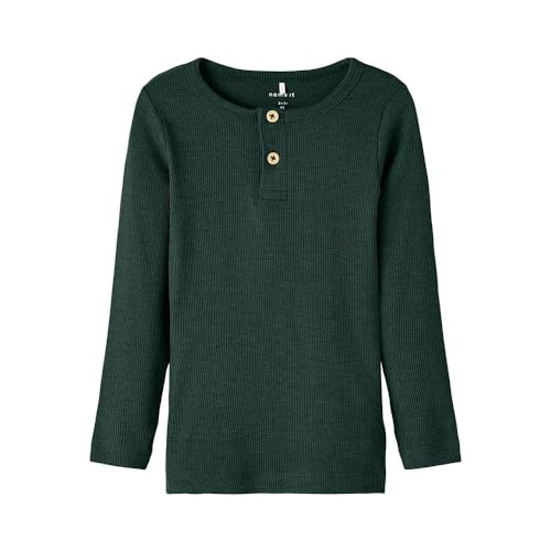 NAME IT Jungen Nmmkab Ls Top Noos Langarmshirt, Pine Grove/Detail:Melange, 86 von NAME IT