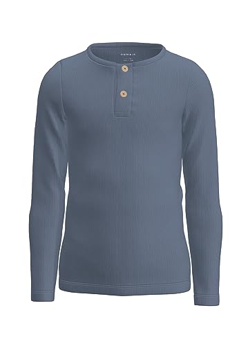 NAME IT Jungen Nmmkab Ls Top Noos Langarm Shirt, Troposphere/Detail:Melange, 86 von NAME IT