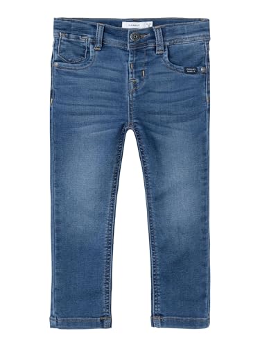 NAME IT Jungen Nmmsilas SWE 8001-th Noos Slim-fit-Jeans, Dark Blue Denim, 110 EU von NAME IT
