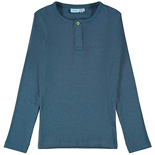Name IT Jungen Nmmkabille Ls Slim Top Noos Pullover, Real Teal, 98 von NAME IT