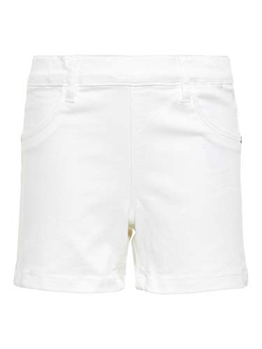 Name IT NOS Mädchen Shorts NKFSALLI TWITINNA AF NOOS, Weiß (Bright White), (Herstellergröße: 116) von NAME IT