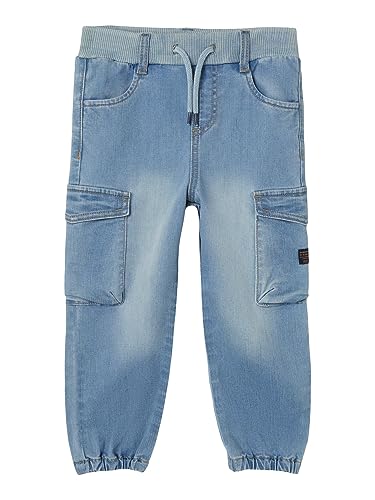 NAME IT Jungen Nmmben Baggy R Cargo Jeans 9770-yt Noos, Medium Blue Denim, 110 von NAME IT