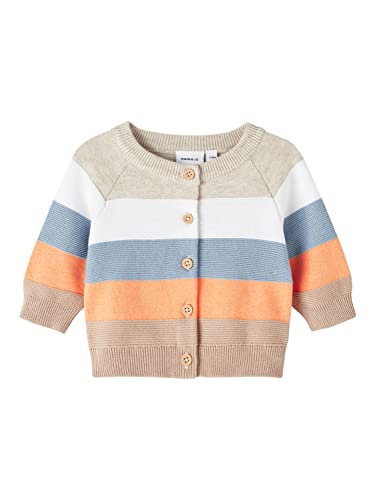 Name It Baby-Jungen NBMJARTY LS Knit Card Strickjacke, Stormy Weather, 68 von NAME IT