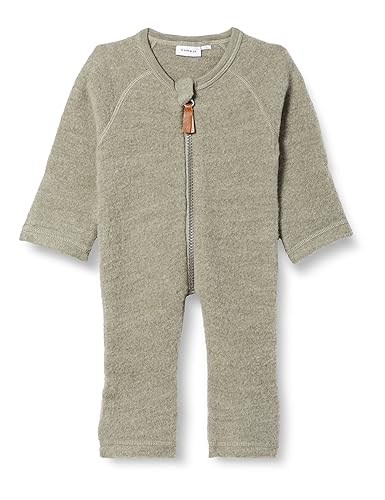 Name It Baby-Jungen NBMWMINO Wool BRU LS Suit XXIII Jumpsuit, Antler, 74 von NAME IT