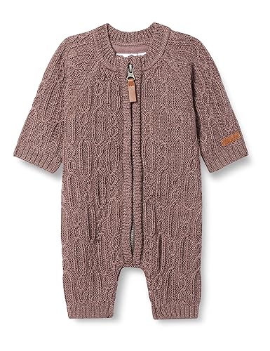 Name It Baby-Mädchen NBFWRILLA Wool LS Knit Suit XXIII Jumpsuit, Peppercorn, 56 EU von NAME IT