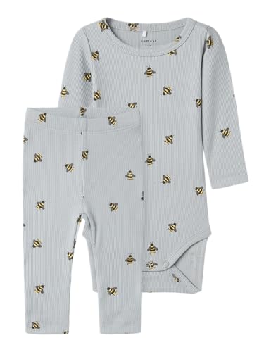 Name It Herren Nbmfunkab Ls Body Set, Pearl Blue, Numeric_86 von NAME IT
