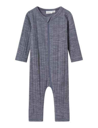 Name It Herren Nbmwang Wool Needle Nightsuit Solid Noos, Folkstone Gray, 56 EU von NAME IT