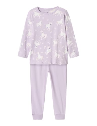 NAME IT Mädchen Nmfnightset Pastel Lilac Horse Noos Hose, Pastel Lilac, 98-104 EU von NAME IT