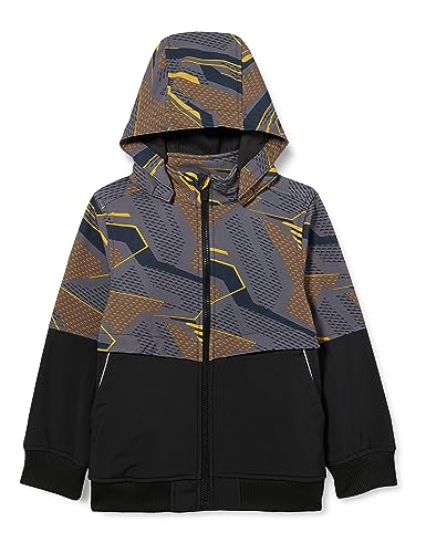 Name It Jungen NKMALFA08 Jacket DIGITAL Sport FO Jacke, Black, 122 von NAME IT