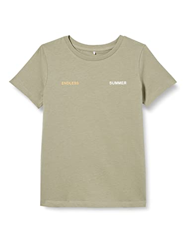 Name It Jungen NKMHELARS SS TOP T-Shirt, Dried Sage, 134W / 140L von NAME IT