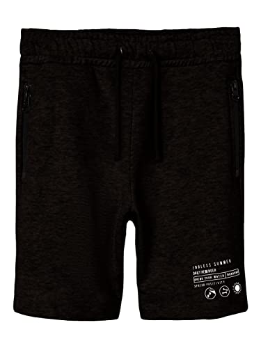 Name It Jungen NKMHOSPAINA Sweat UNB Shorts, Black, 116 von NAME IT