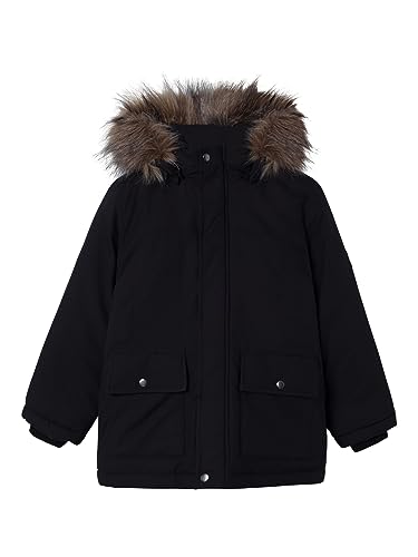 Name It Jungen NKMMARLIN Parka Jacket PB South Jacke, Schwarz, 146 von NAME IT