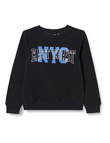 Name It Jungen NLMNEAST LS O-Neck Sweat Sweatshirt, Black, 158/164 von NAME IT