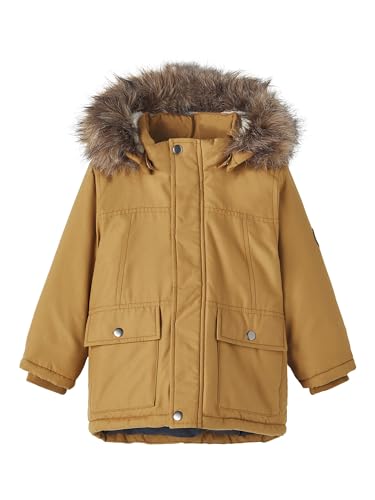 Name It Jungen NMMMARLIN Parka Jacket PB Jacke, Rubber, 110 von NAME IT