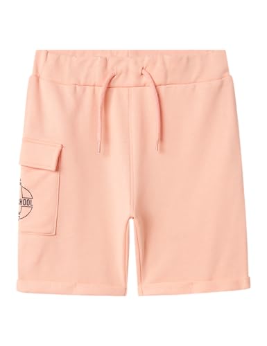 Name It Jungen Nkmfens Long SWE Shorts Unb Ps, Peach Pearl, 140 EU von NAME IT