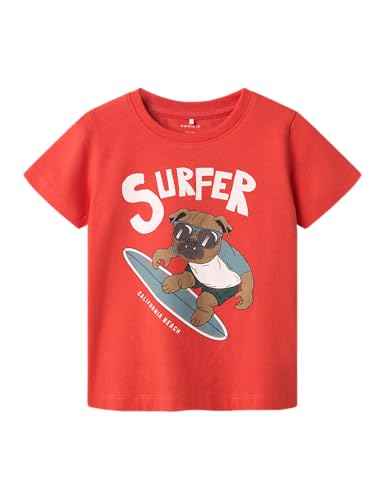 Name It Jungen Nmmfrolle Ss Top Box, Paprika, 98 EU von NAME IT