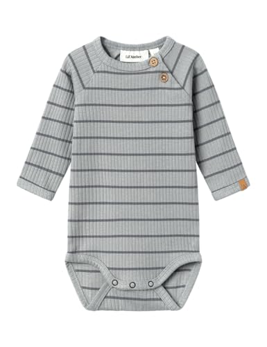 NAME IT Baby-Jungen NBMKAIL LS Slim Body Lil NOOS Langarmbody, Limestone, 56 von NAME IT