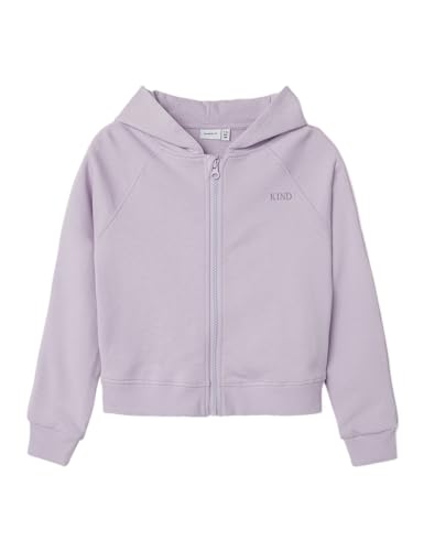 Name It Mädchen NKFHIKARLA LS Short Sweat Card WH UNB Sweatshirt, Orchid Bloom, 128 von NAME IT