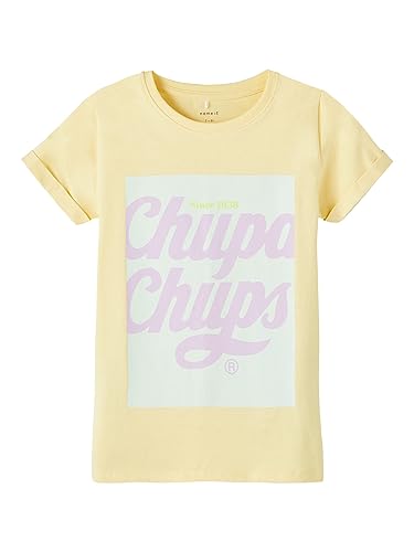 Name It Mädchen NKFMULA CHUPACHUPS SS TOP Box CPLG T-Shirt, Double Cream, 116 von NAME IT