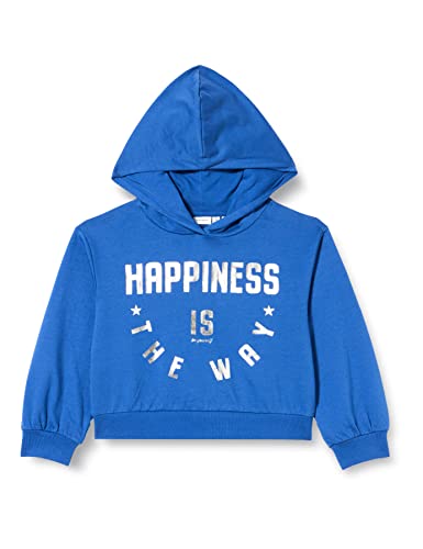 Name It Mädchen NKFNAHAPPI LS Sweat BRU Sweatshirt, Nouvean Navy, 122/128 von NAME IT