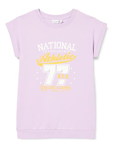 Name It Mädchen NKFVELUA SS Long Sweat UNB J Sweatshirt, Orchid Bloom, 146W / 152L von NAME IT