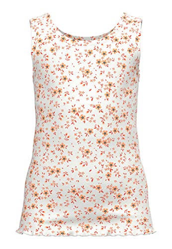 Name It Mädchen NKFVEMINNA Slim Tank TOP H Langarmshirt, Mock Orange, 134W / 140L von NAME IT