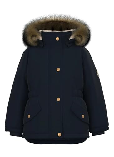 Name It Mädchen NMFMARLIN Parka Jacket PB Jacke, Dark Sapphire, 110 von NAME IT