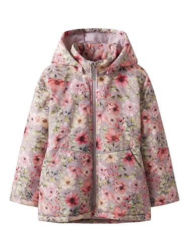 Name It Mädchen Nkfmaxi Pa Jacket AOP Noos, Violet Ice, Numeric_164 von NAME IT
