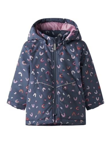 Name It Mädchen Nmfmaxi Pa Jacket AOP Noos, Vintage Indigo, Numeric_110 von NAME IT
