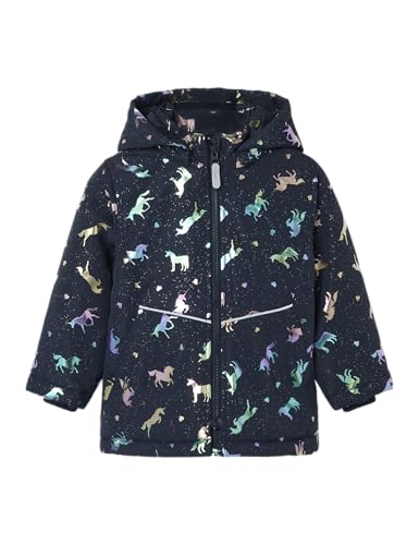 Name It Mädchen Nmfmaxi Pa Jacket Foil AOP Noos, Dark Sapphire, Numeric_86 von NAME IT