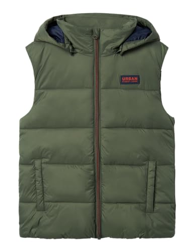 NAME IT Jungen Nkmmonay Vest Pb Steppweste, Grün, 140 EU von NAME IT