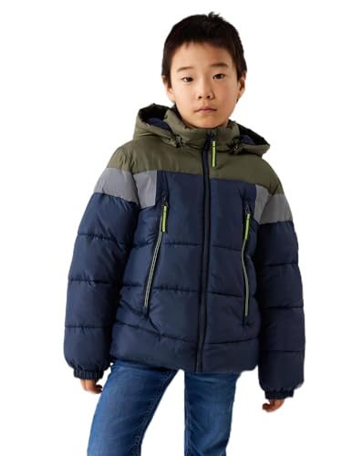 NAME IT Jungen NKMMONTEL Puffer Jacket REFL. Block NOOS Pufferjacke, Dark Sapphire, 164 von NAME IT