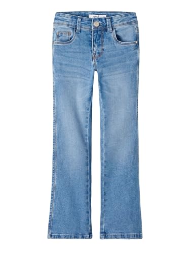 NAME IT Mädchen Nkfpolly Skinny Boot 1142-au Noos Jeanshose, Medium Blue Denim, 92 EU von NAME IT