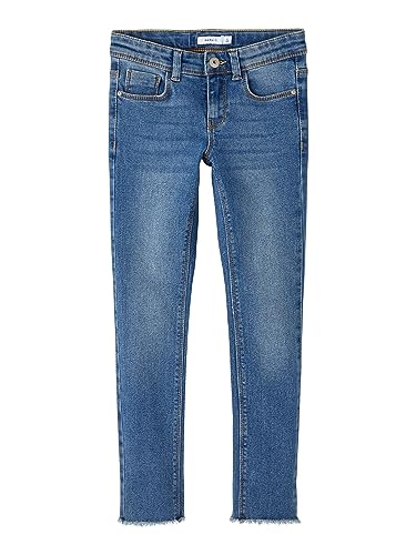 NAME IT Mädchen Nkfpolly Skinny 1191-io Noos Jeanshose, Medium Blue Denim, 92 EU von NAME IT