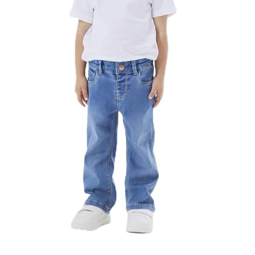NAME IT Mädchen Nmfsalli Bootcut Jeans 8292-to Noos, Light Blue Denim, 116 von NAME IT
