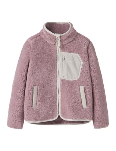 Name It Unisex Kinder Nknmattia Sherpa Jacket Pb, Woodrose, Numeric_152 von NAME IT