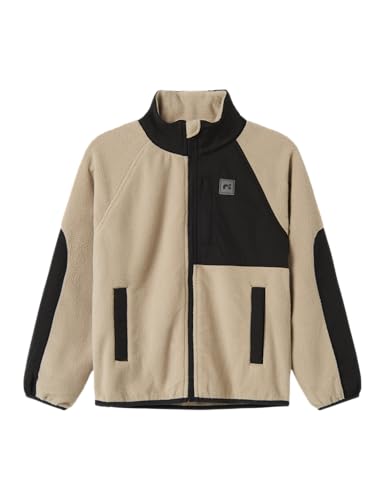 Name It Unisex Kinder Nknmyles Fleece Jacket Noos Jacke, Pure Cashmere, Numeric_146 von NAME IT