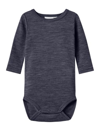 Name It Unisex Nbnwax Wool Rib Ls Body Noos, Ombre Blue, Numeric_74 von NAME IT