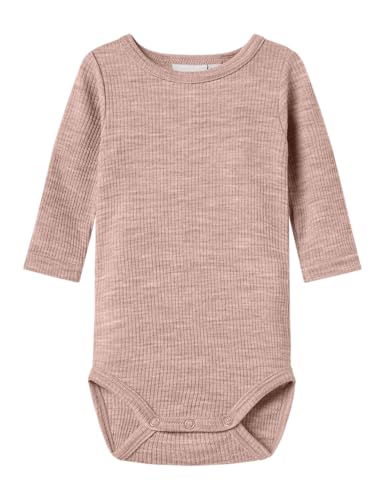 Name It Unisex Nbnwax Wool Rib Ls Body Noos, Shadow Gray, Numeric_74 von NAME IT