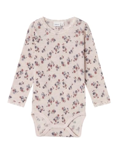 NAME IT Mädchen NMFWANG Wool Needle LS Body NOOS Langarmbody, Rosa, 92 von NAME IT