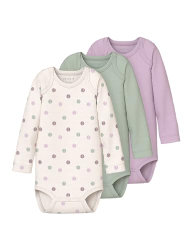 Name it baby Damen Jet Stream Nbfbody 3P Ls Dot Noos, Numeric_56 (3er Pack) von NAME IT