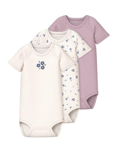 Name it baby Damen Jet Stream Nbfbody 3P Ss Flower Noos, Numeric_68 (3er Pack) von NAME IT