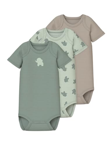 Name it baby Herren Sea Foam Nbmbody 3P Ss Elephant Noos, Numeric_68 (3er Pack) von NAME IT
