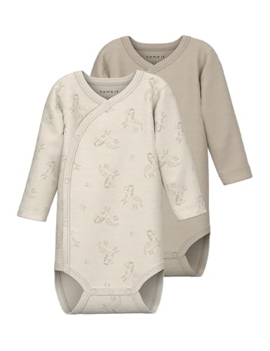 Name it baby Unisex Rainy Day Nbnbody 2P Ls Wrap Zebra Noos, Numeric_62 (2er Pack) von NAME IT