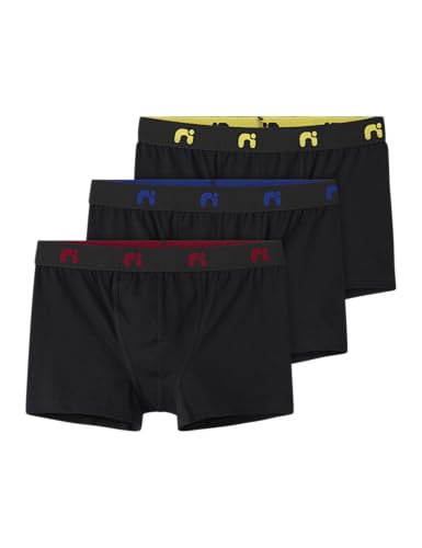 Name it kids Jungen Nkmboxer 3P Noos, Black, Numeric_104 (3er Pack) von NAME IT