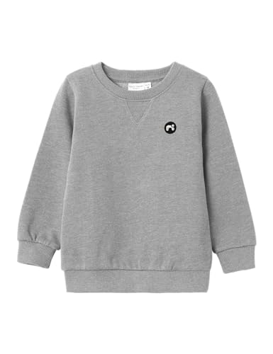 Name IT Jungen Nmmvimo Ls Sweat Bru Noos, Grey Melange, 98 EU von NAME IT