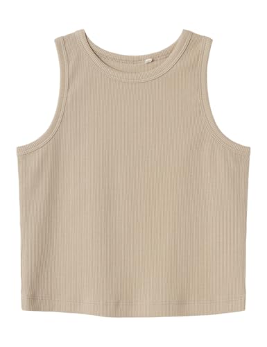 NAME IT Mädchen Nkfnakal Sl Crop Noos Tanktop, Pure Cashmere, 122-128 EU von NAME IT