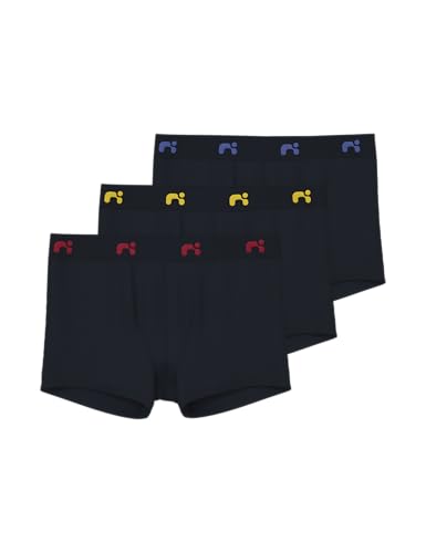 NAME IT Jungen Nkmboxer 3p Noos Boxershorts, Black/Detail:icon In Waistband, 134-140 EU von NAME IT
